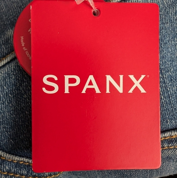 New Spanx Seamed-Front High Rise Wide Leg Jeans Vintage Indigo ..Size 2X - Picture 10 of 12